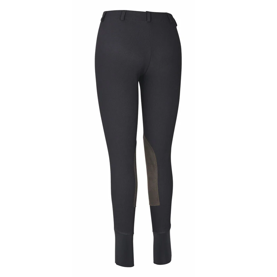TuffRider Ladies Ribb Lowrise Pull-On Knee Patch Breeches - Image 5