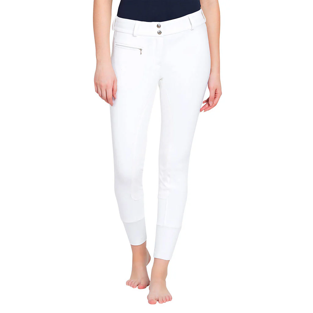 TuffRider Ladies Ribb Lowrise Wide Waistband Full Seat Breeches - Image 2