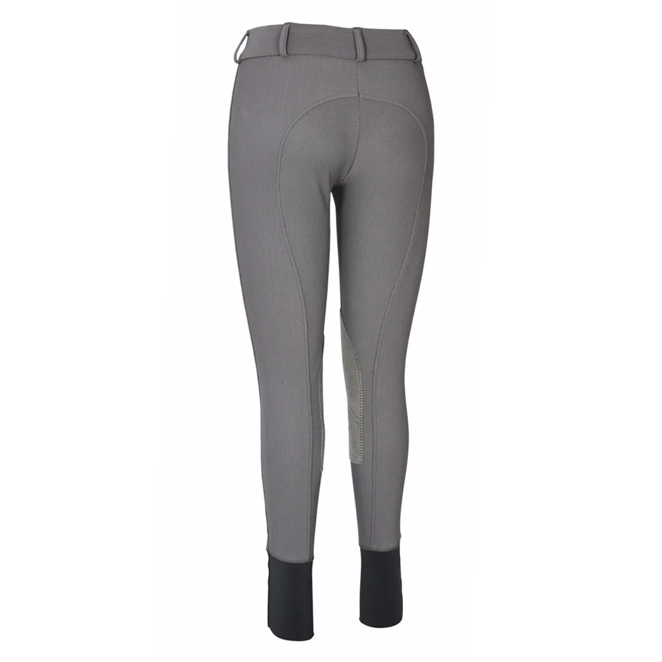 TuffRider Ladies Ribb Lowrise Wide Waistband Knee Patch Breeches - Image 13