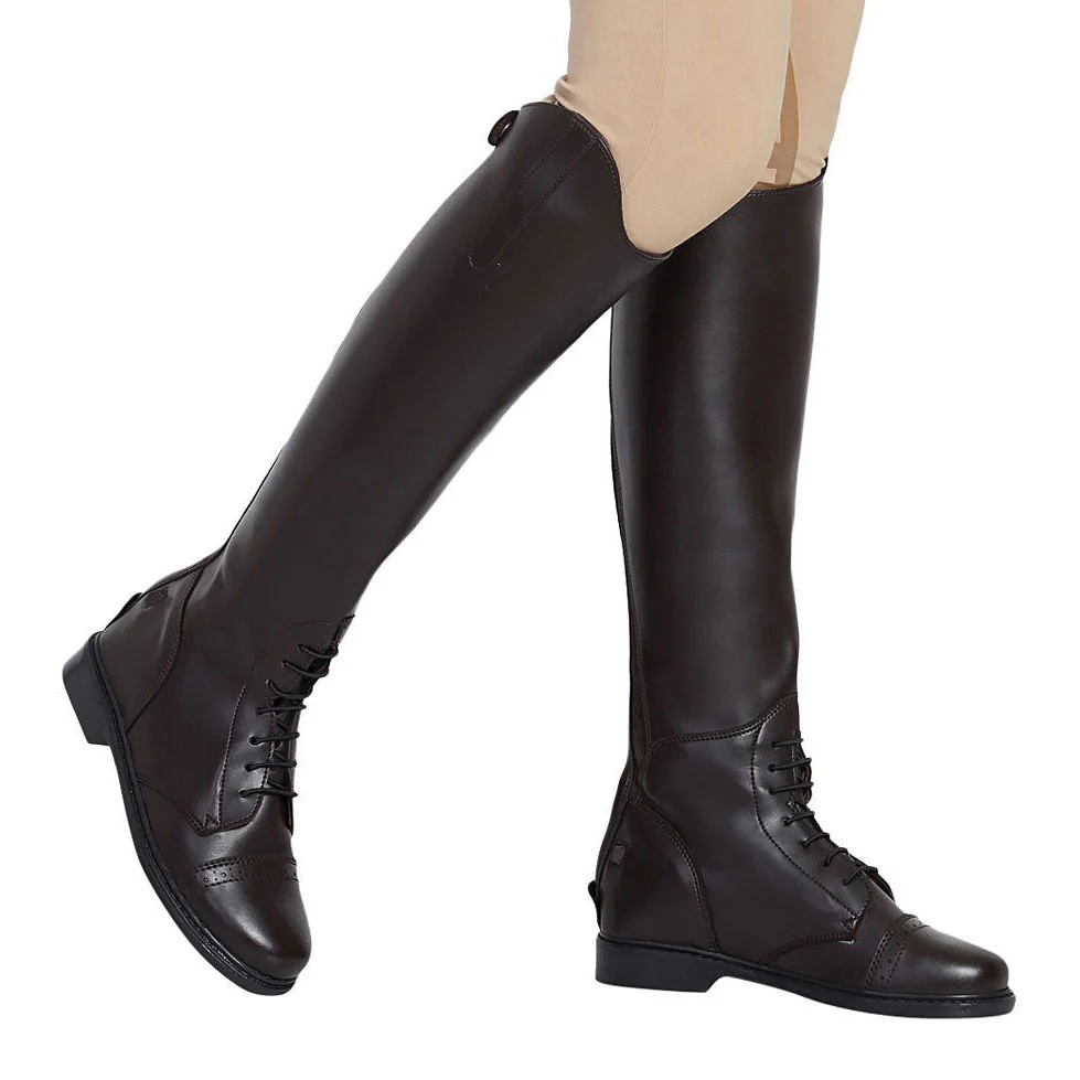 TuffRider Ladies Starter Back Zip Field Boots in Synthetic Leather - Image 7