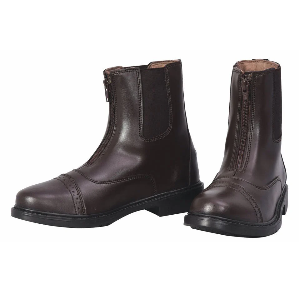 TuffRider Women Starter Synthetic Leather Front Zipper Paddock Boots - Image 2