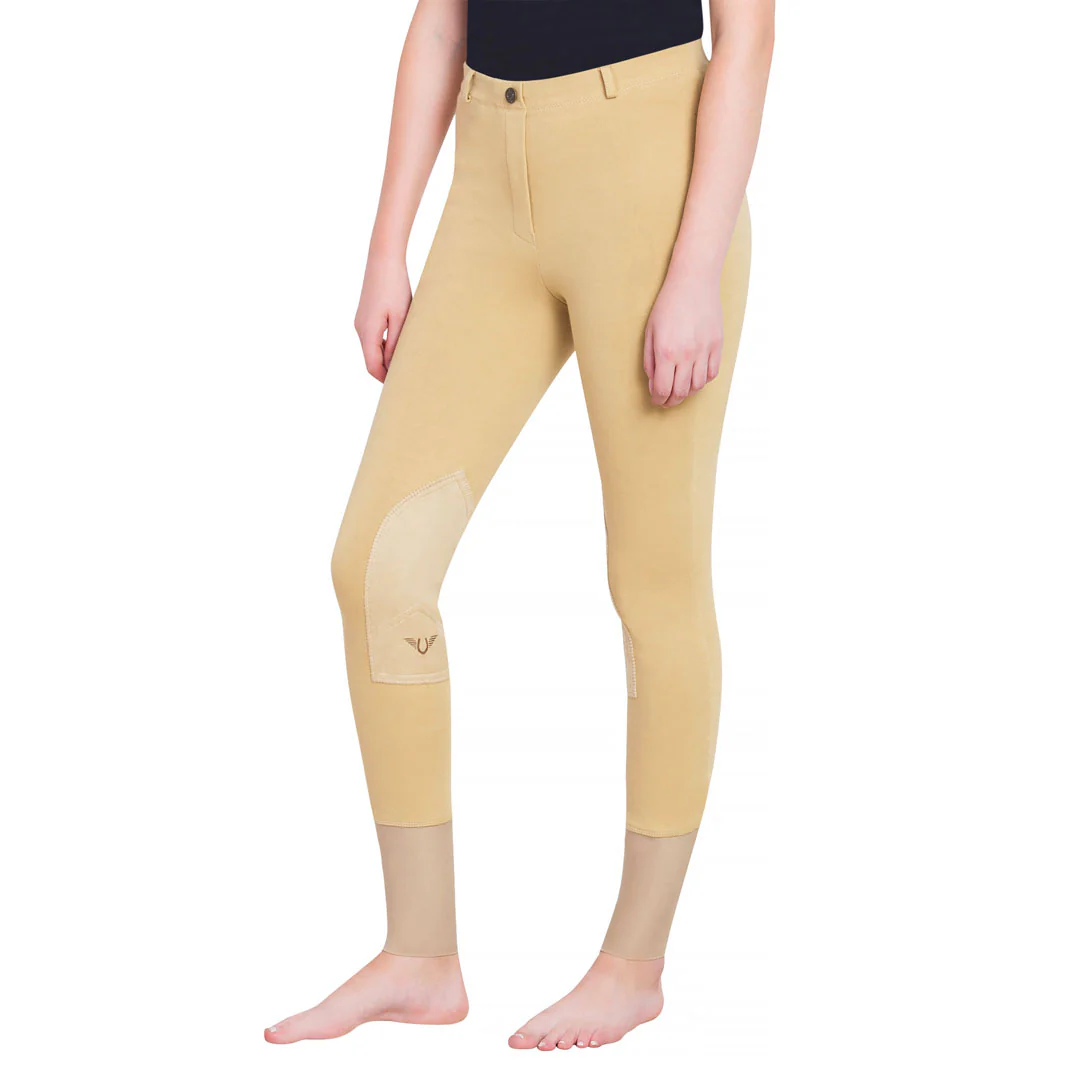 TuffRider Ladies Starter Lowrise Pull-On Knee Patch Breeches - Image 10