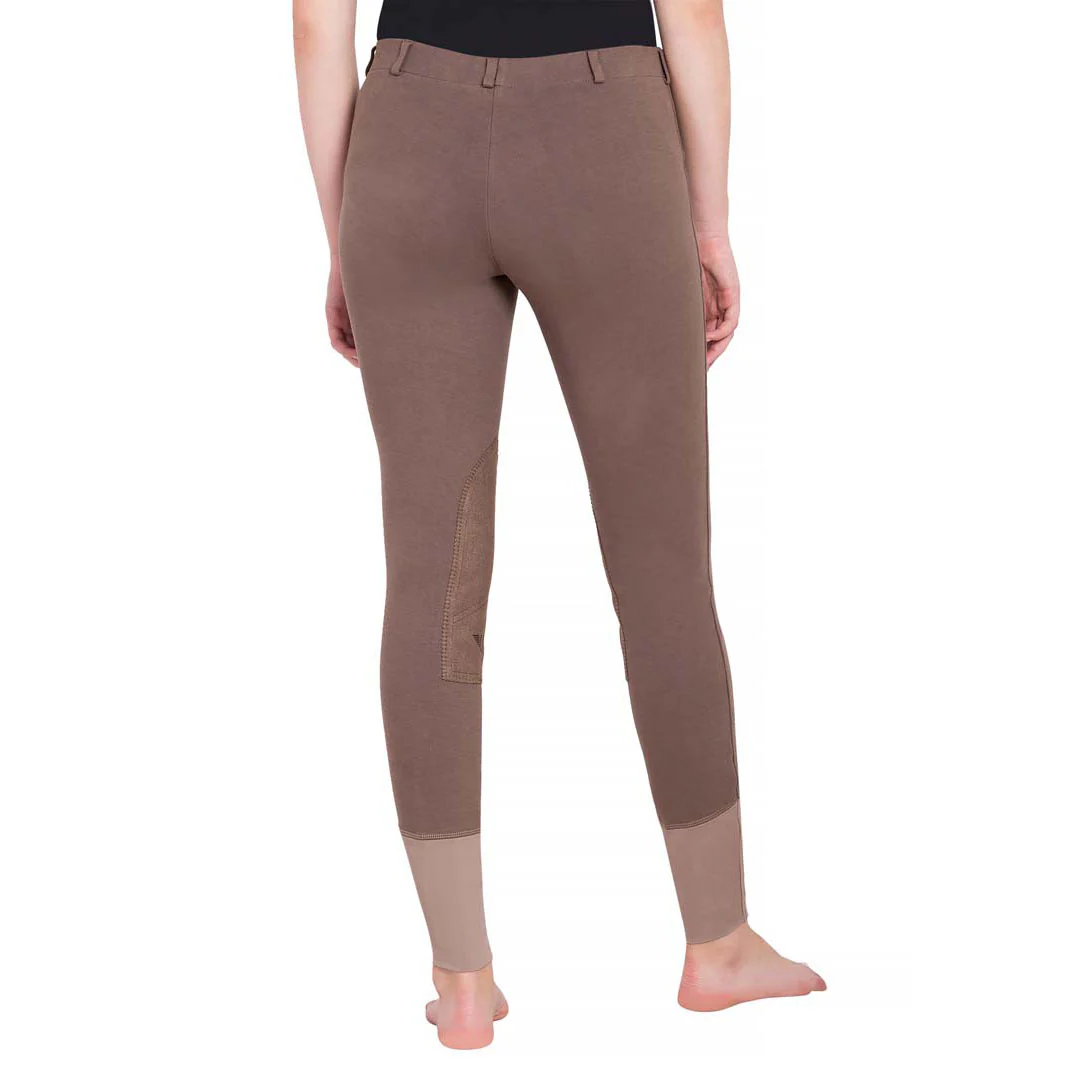 TuffRider Ladies Starter Lowrise Pull-On Knee Patch Breeches - Image 12