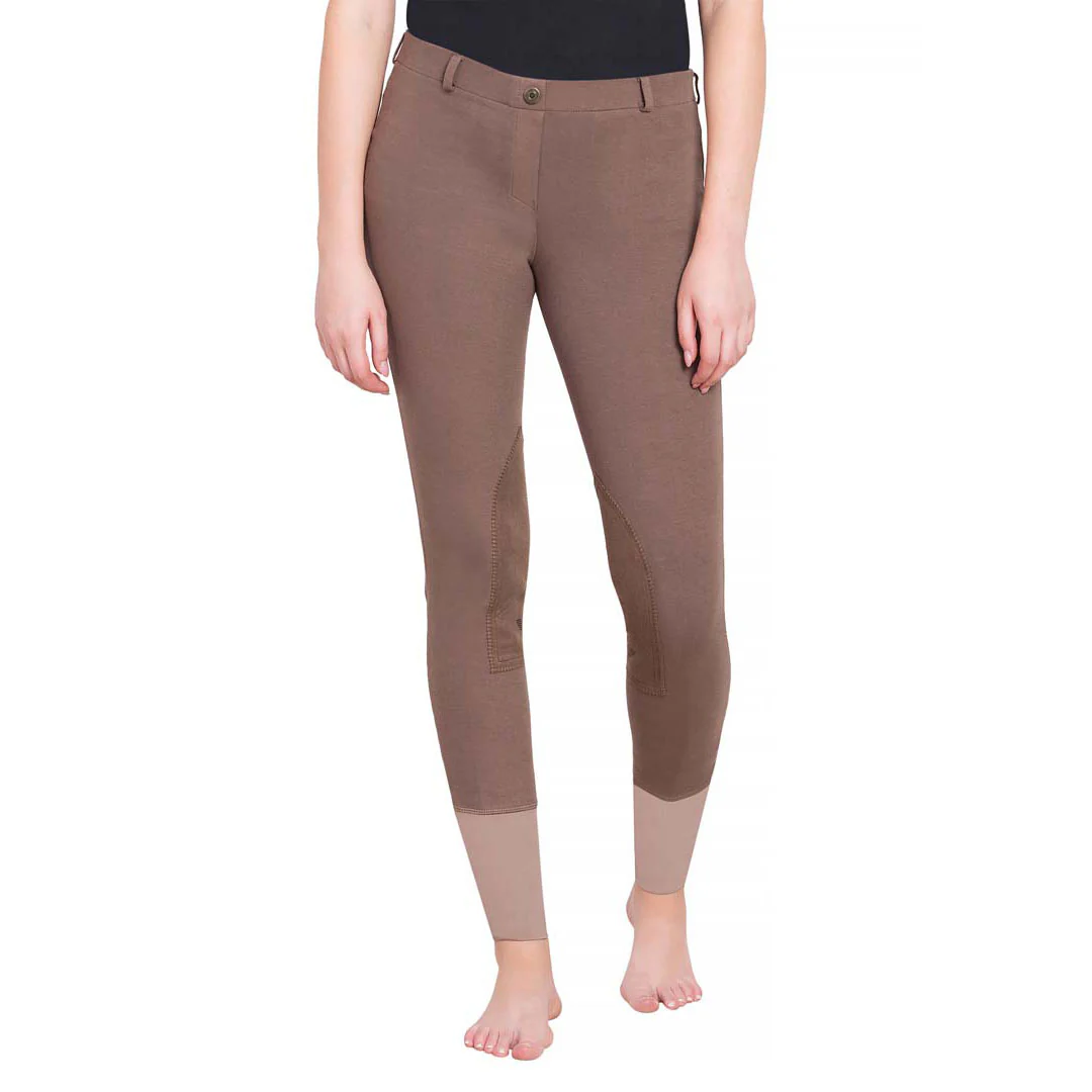 TuffRider Ladies Starter Lowrise Pull-On Knee Patch Breeches - Image 13