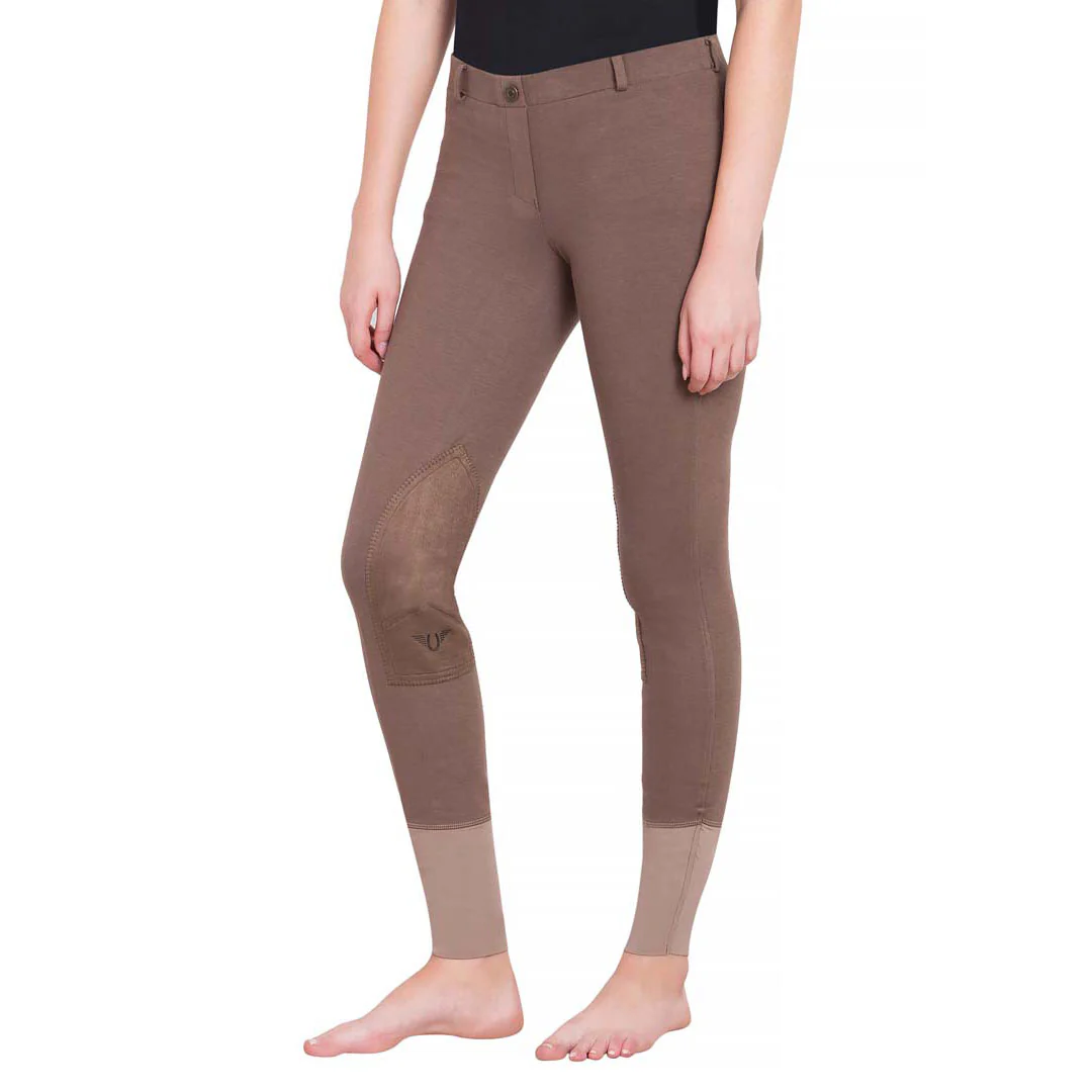 TuffRider Ladies Starter Lowrise Pull-On Knee Patch Breeches - Image 14