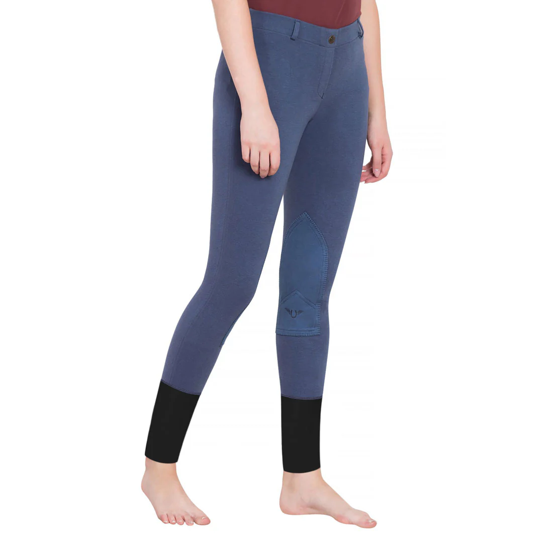 TuffRider Ladies Starter Lowrise Pull-On Knee Patch Breeches - Image 15