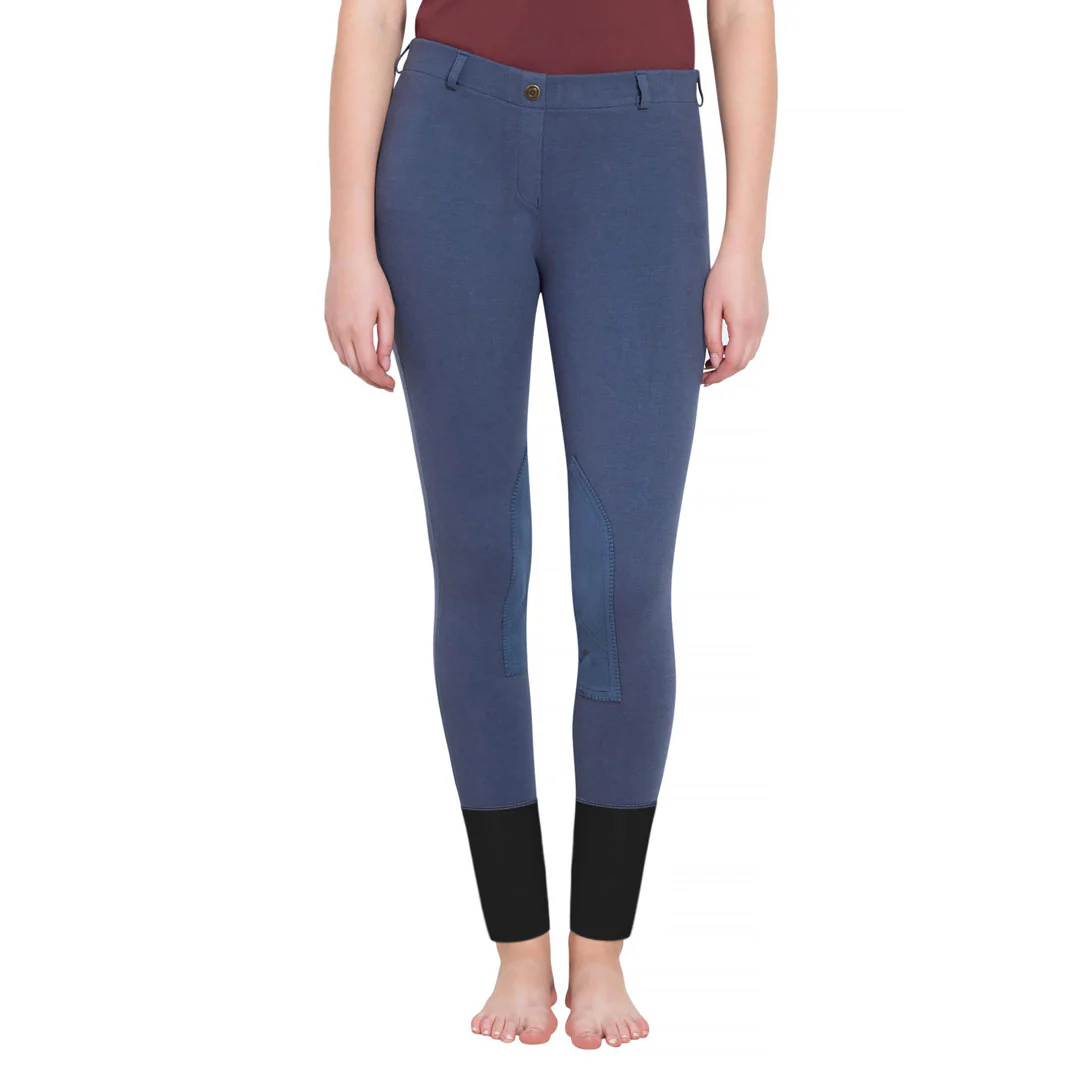 TuffRider Ladies Starter Lowrise Pull-On Knee Patch Breeches - Image 17