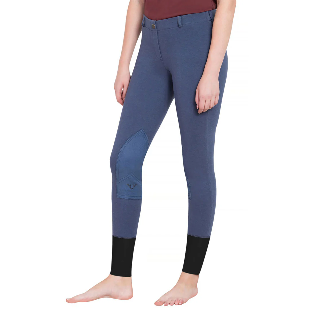 TuffRider Ladies Starter Lowrise Pull-On Knee Patch Breeches - Image 18
