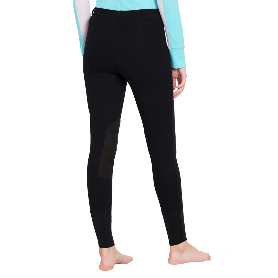 TuffRider Ladies Starter Lowrise Pull-On Knee Patch Breeches - Image 4