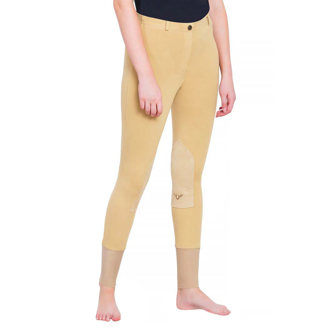 TuffRider Ladies Starter Lowrise Pull-On Knee Patch Breeches - Image 7