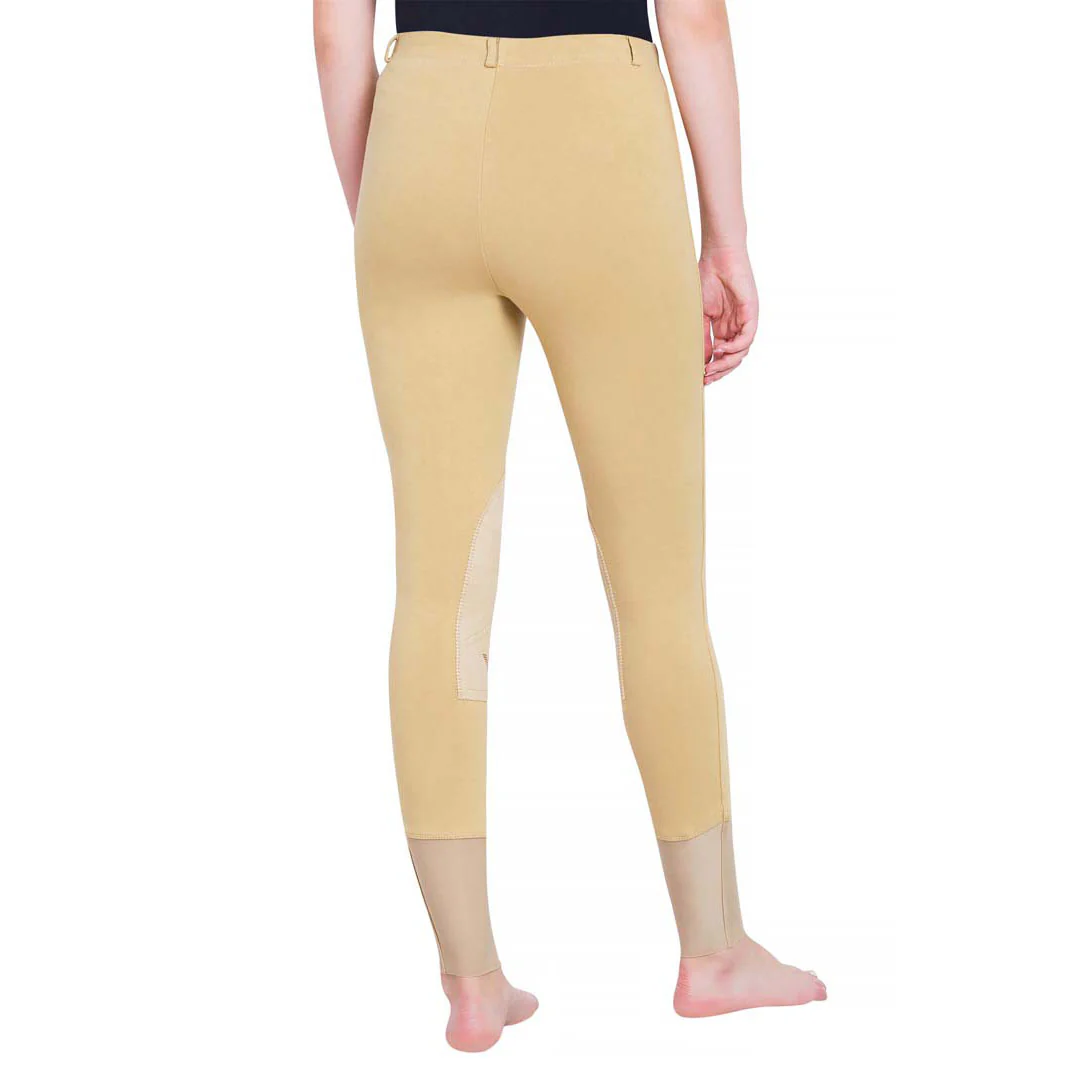 TuffRider Ladies Starter Lowrise Pull-On Knee Patch Breeches - Image 8