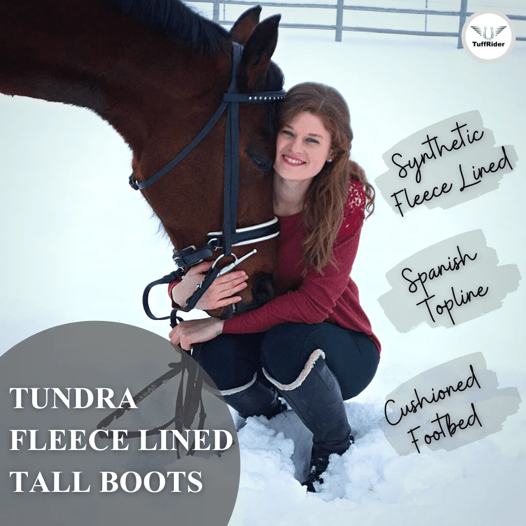 TuffRider Ladies Tundra Fleece Lined Tall Boots in Synthetic Leather - Image 2
