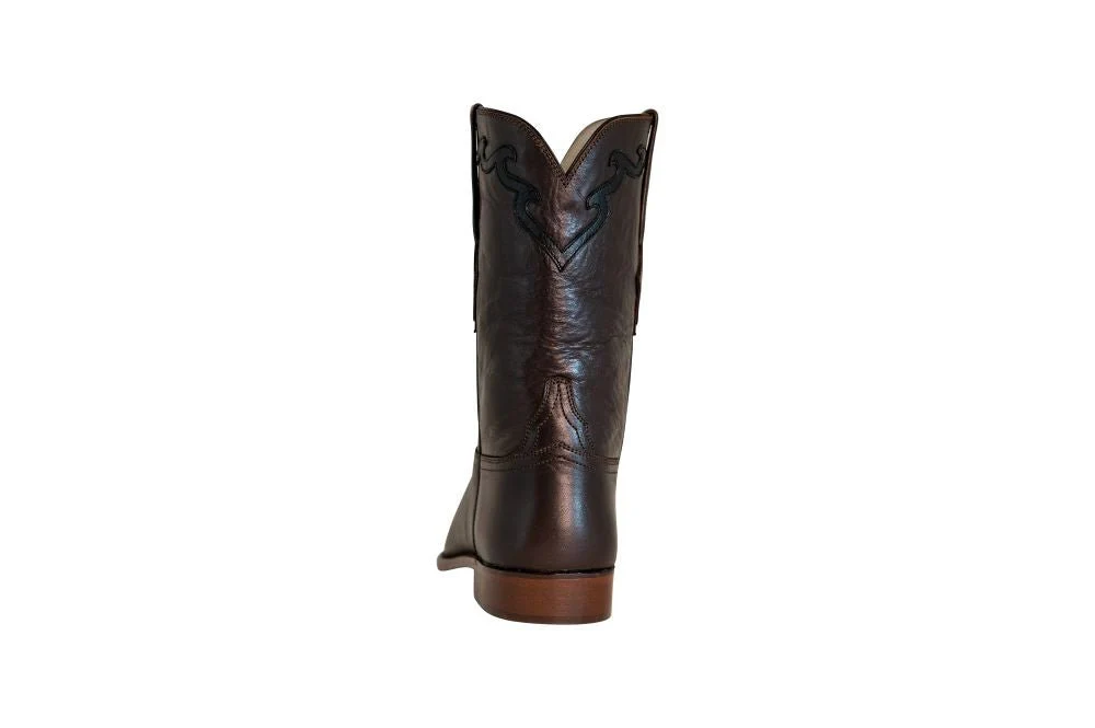 TuffRider Men's El Paso Leather Embroidered Round Toe Western Boots - Image 13