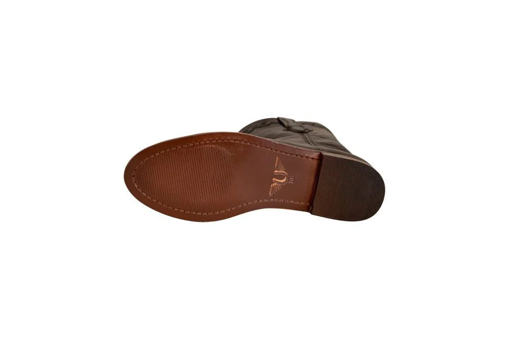 TuffRider Men's El Paso Leather Embroidered Round Toe Western Boots - Image 15