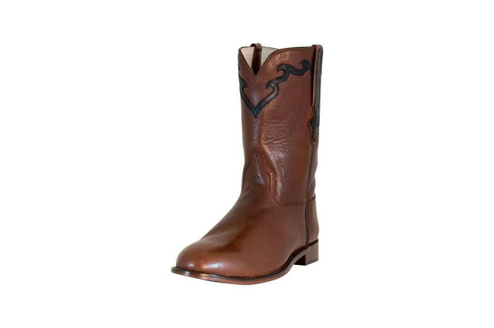 TuffRider Men's El Paso Leather Embroidered Round Toe Western Boots - Image 16