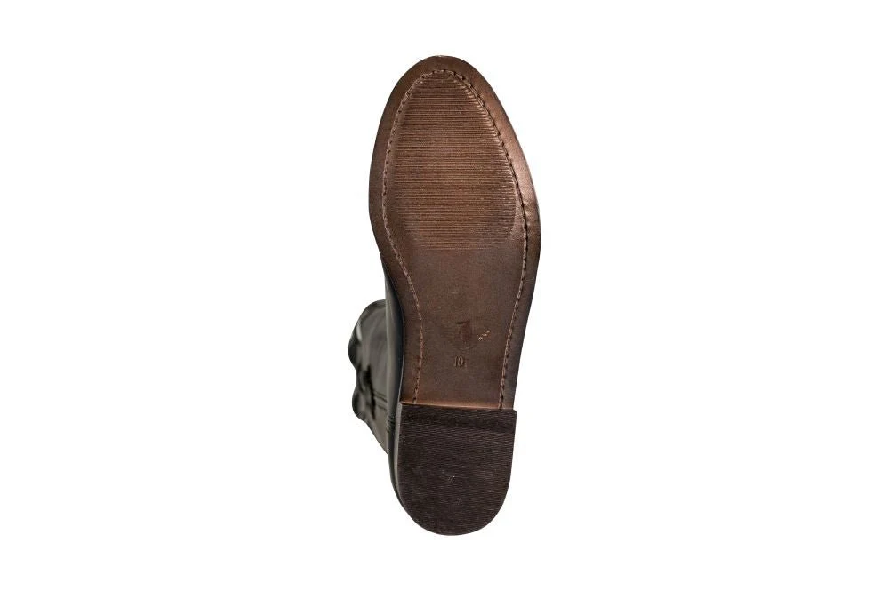 TuffRider Men's El Paso Leather Embroidered Round Toe Western Boots - Image 8