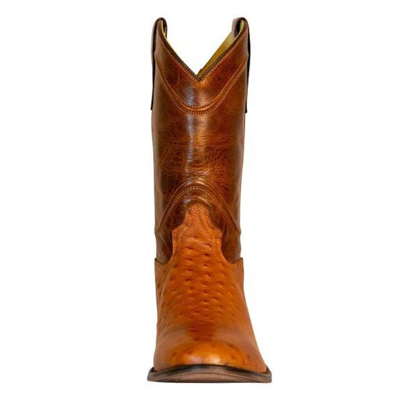 TuffRider Men's Norris Leather Print Wide Round Toe Western Boots - Image 2