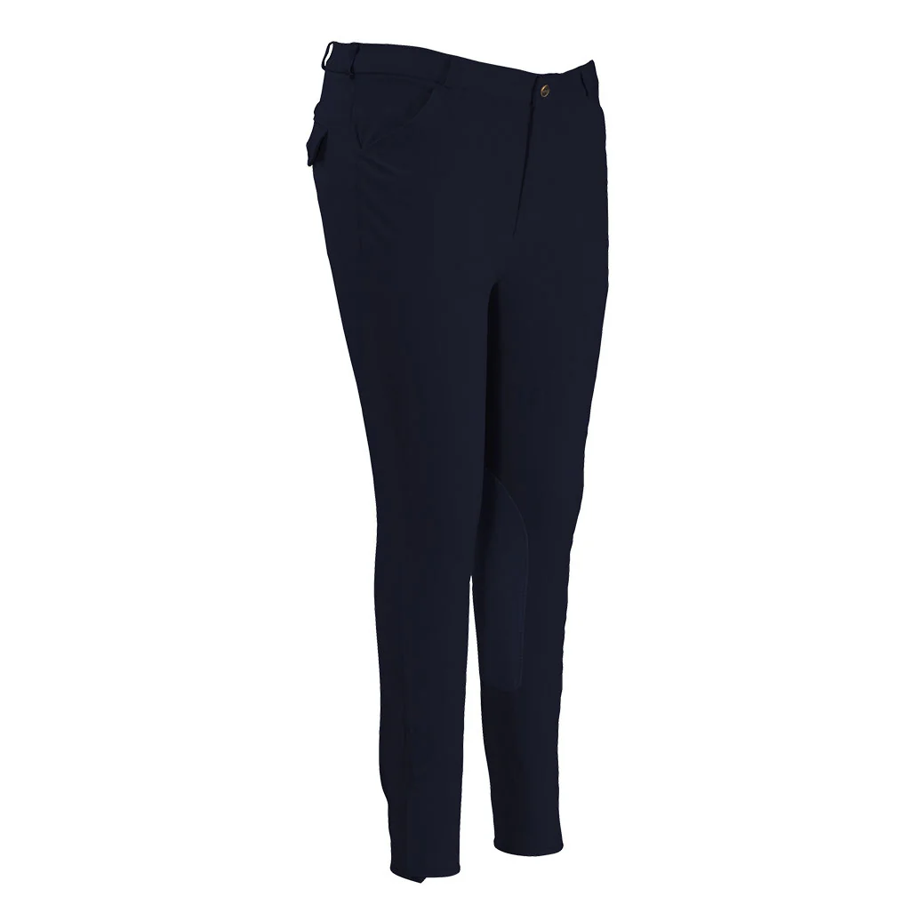 TuffRider Men's Micro Cord Patrol Knee Patch Breeches - Image 7