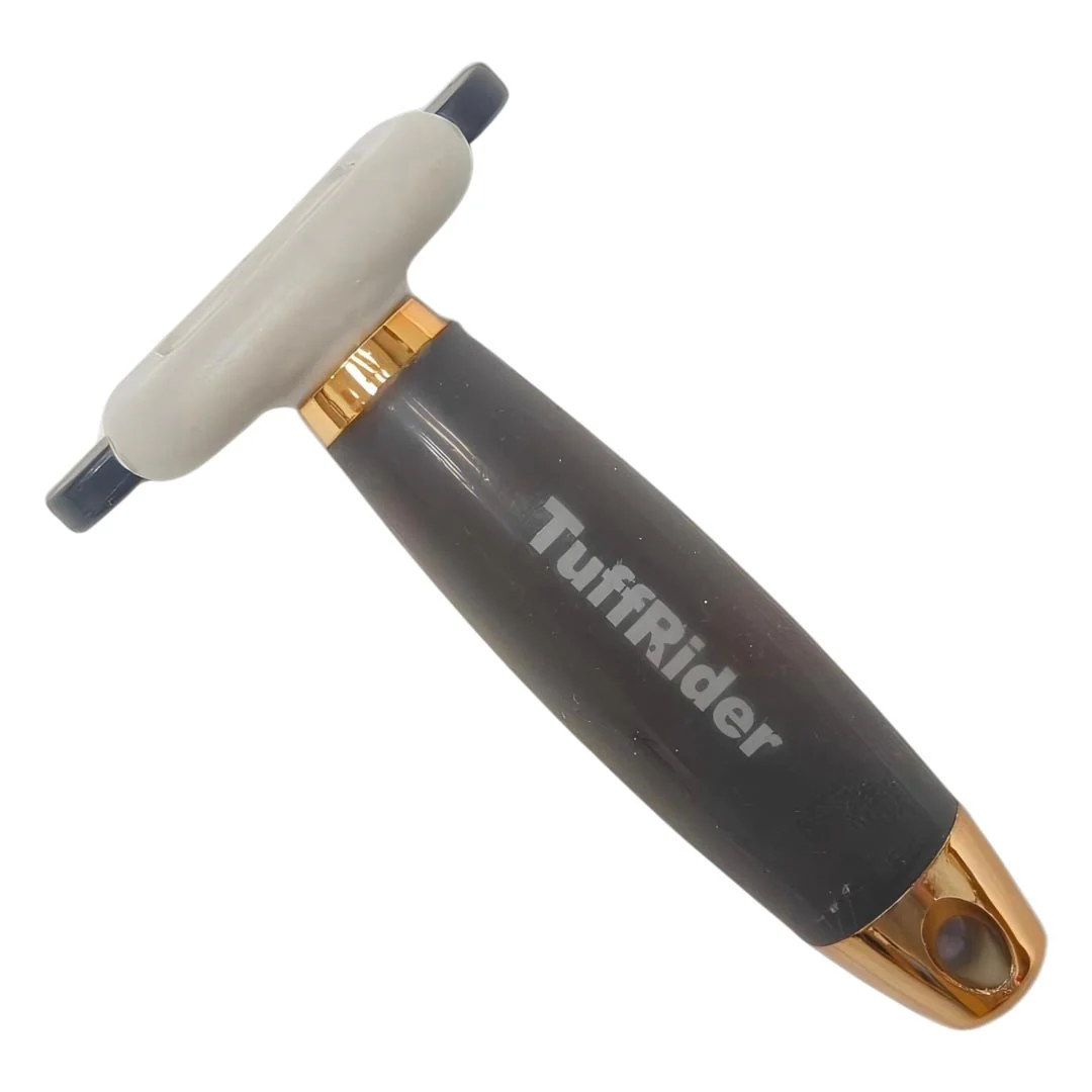 Tuffrider Metal Blade Moulting Comb with Soft Gel Grip - Image 3
