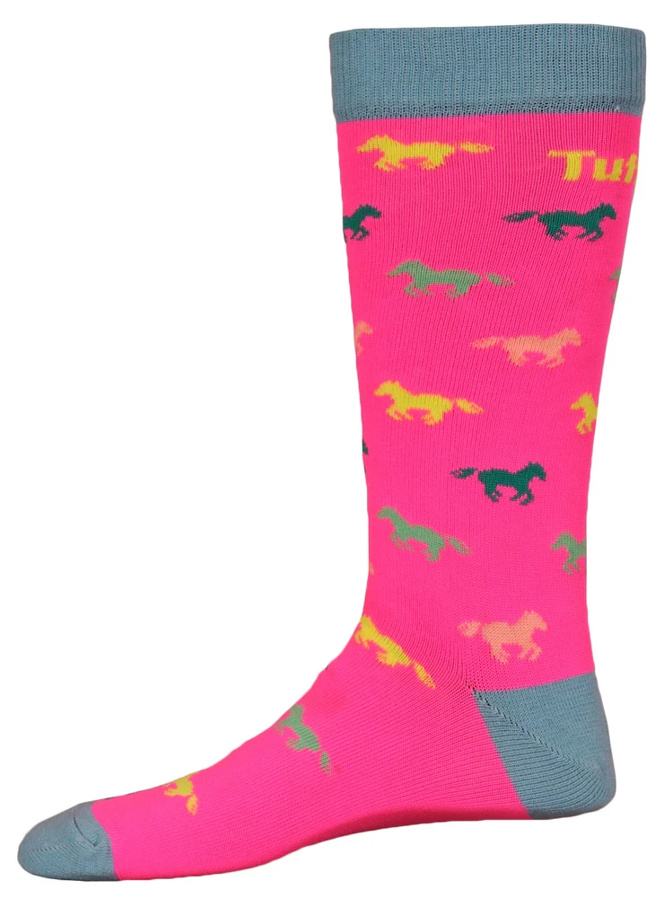 TuffRider Neon Pony Kids Socks - Image 4