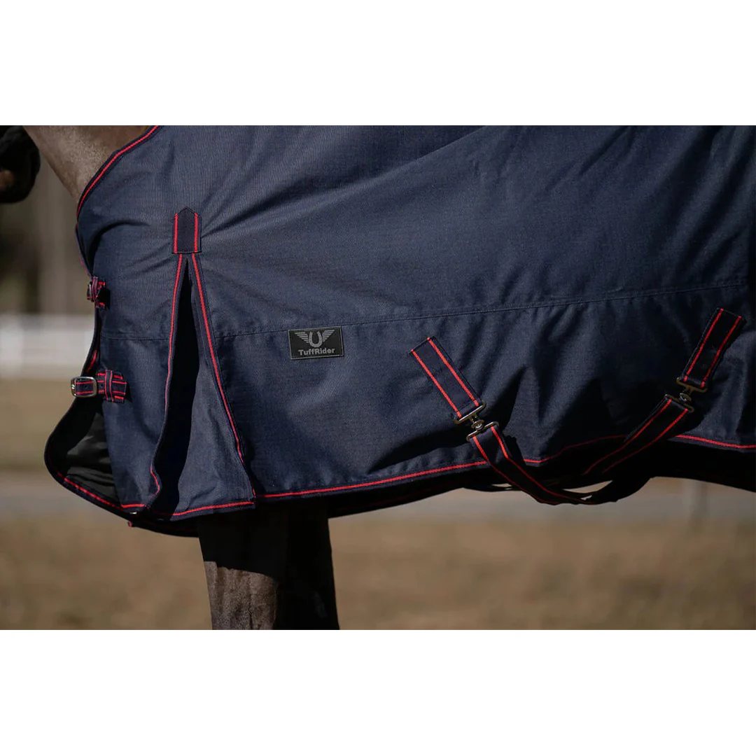 TuffRider 600 D Ripstop Standard Neck Light Weight Turnout Blanket with 100 GSM Fill - Image 4
