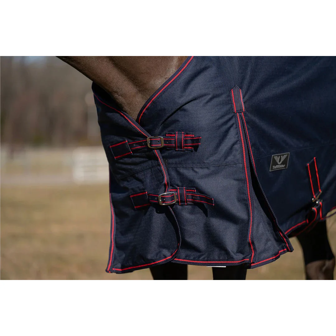 TuffRider 600 D Ripstop Standard Neck Light Weight Turnout Blanket with 100 GSM Fill - Image 5