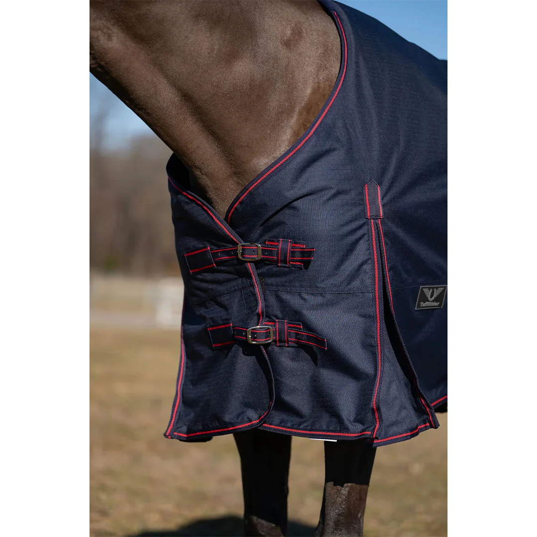 TuffRider 600 D Ripstop Standard Neck Light Weight Turnout Blanket with 100 GSM Fill - Image 6