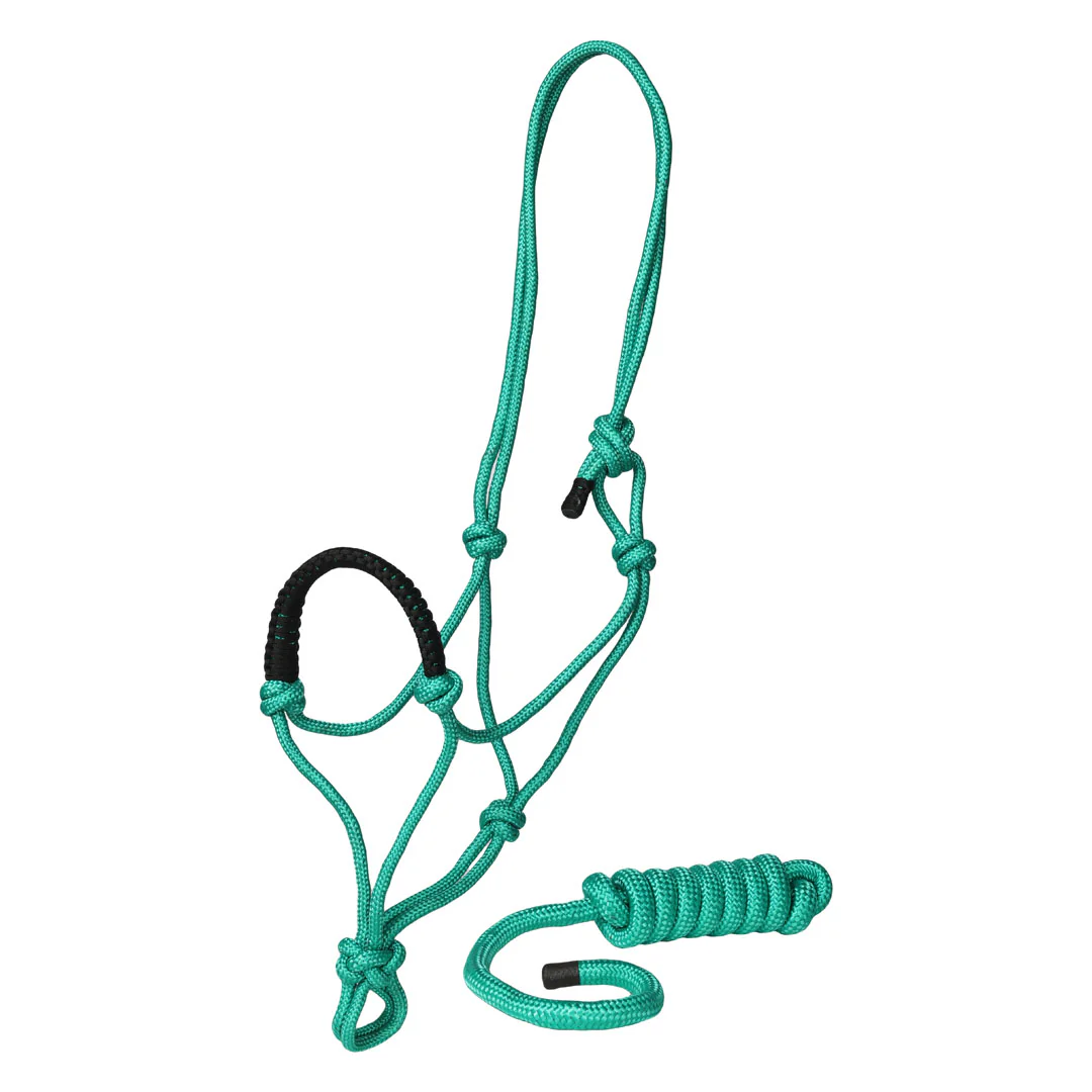 TuffRider Rugged Rope Halter Braided Noseband with matching lead - Image 10