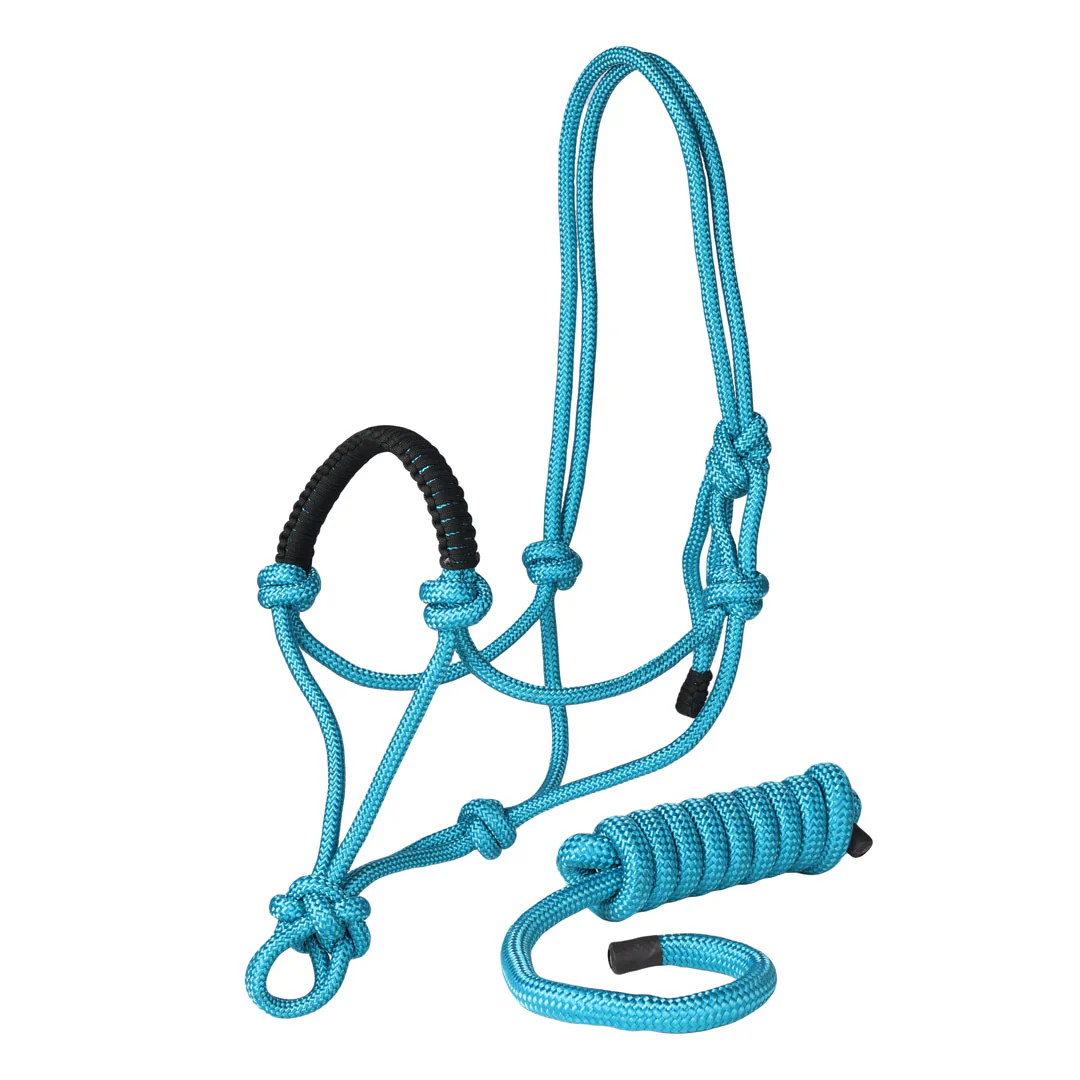 TuffRider Rugged Rope Halter Braided Noseband with matching lead - Image 4