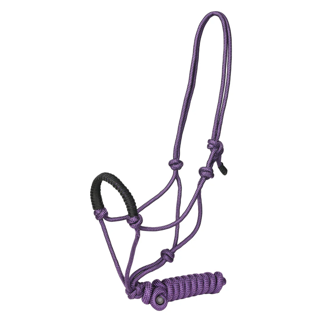 TuffRider Rugged Rope Halter Braided Noseband with matching lead - Image 7