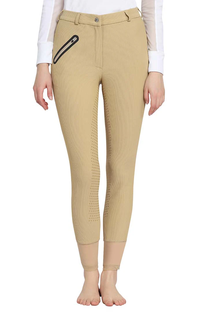TuffRider Tiffany Ribbed Breech With Silicone Full Seat - Image 4