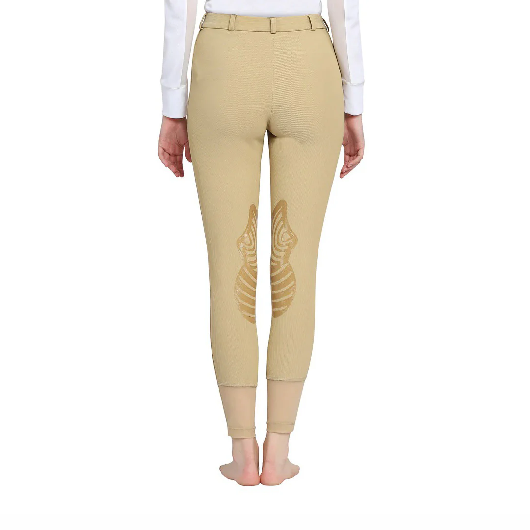 TuffRider Tiffany Ribbed Breech With Silicone Knee Patch - Image 6