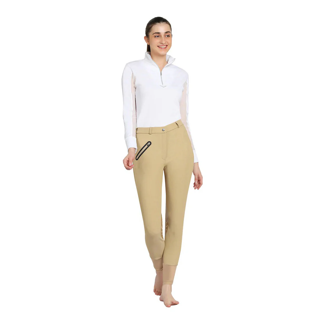TuffRider Tiffany Ribbed Breech With Silicone Knee Patch - Image 7