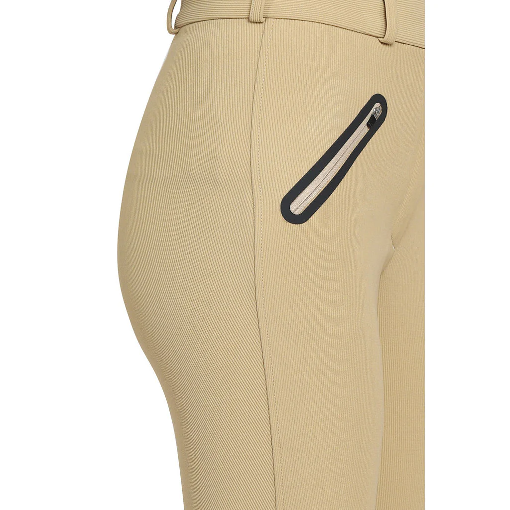 TuffRider Tiffany Ribbed Breech With Silicone Knee Patch - Image 8