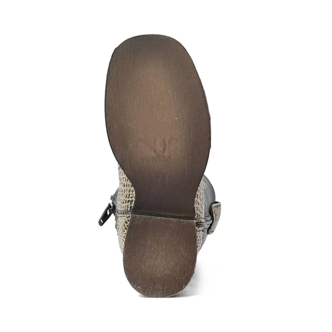 TuffRider Toddler Black Snake in My Boot Western Leather Boots - Image 7