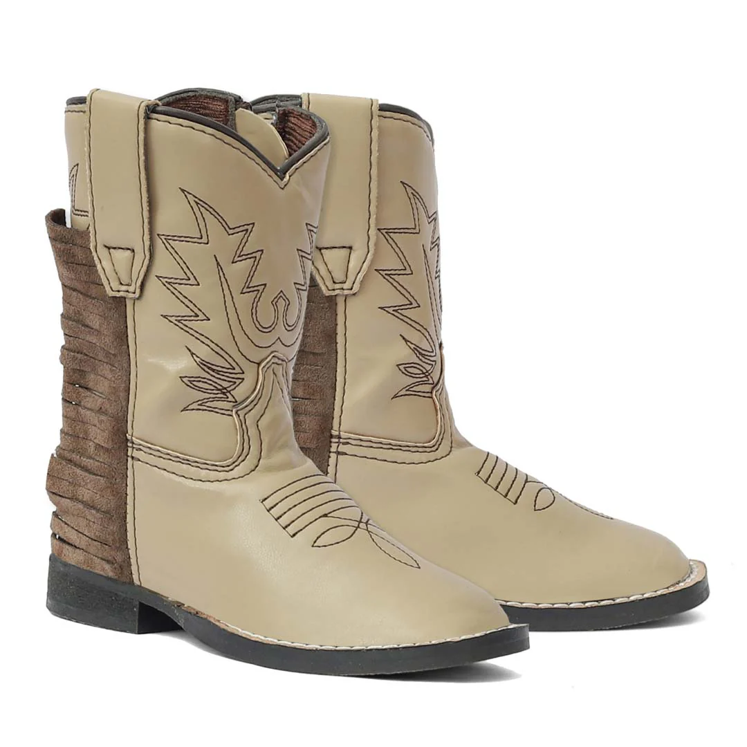 TuffRider Toddler Tan Fringe Bootie - Image 2