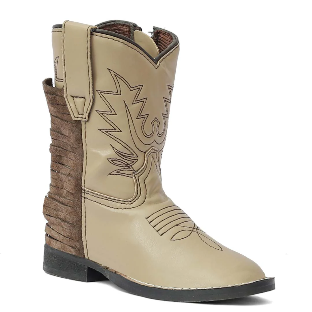 TuffRider Toddler Tan Fringe Bootie - Image 3