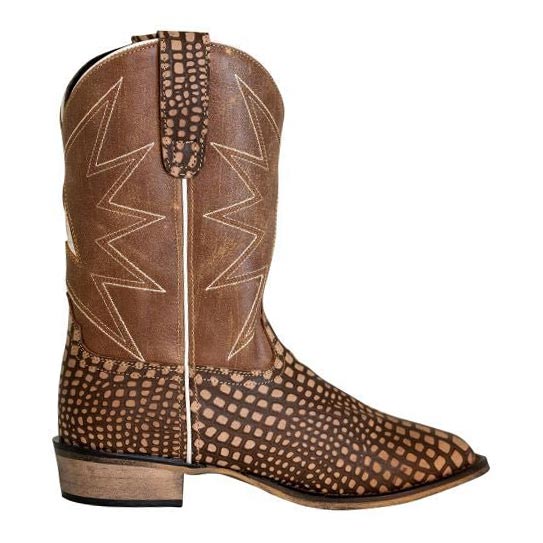 TuffRider Children Bryce Star Embroidered Printed Square Toe Western Boots - Image 2
