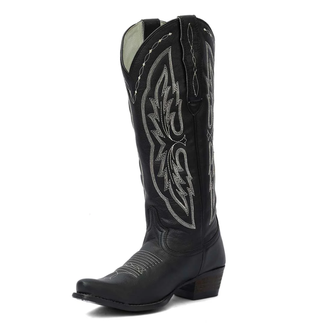 TuffRider Women Cody Embroidered Leather Snip Toe Western Boots - Image 3