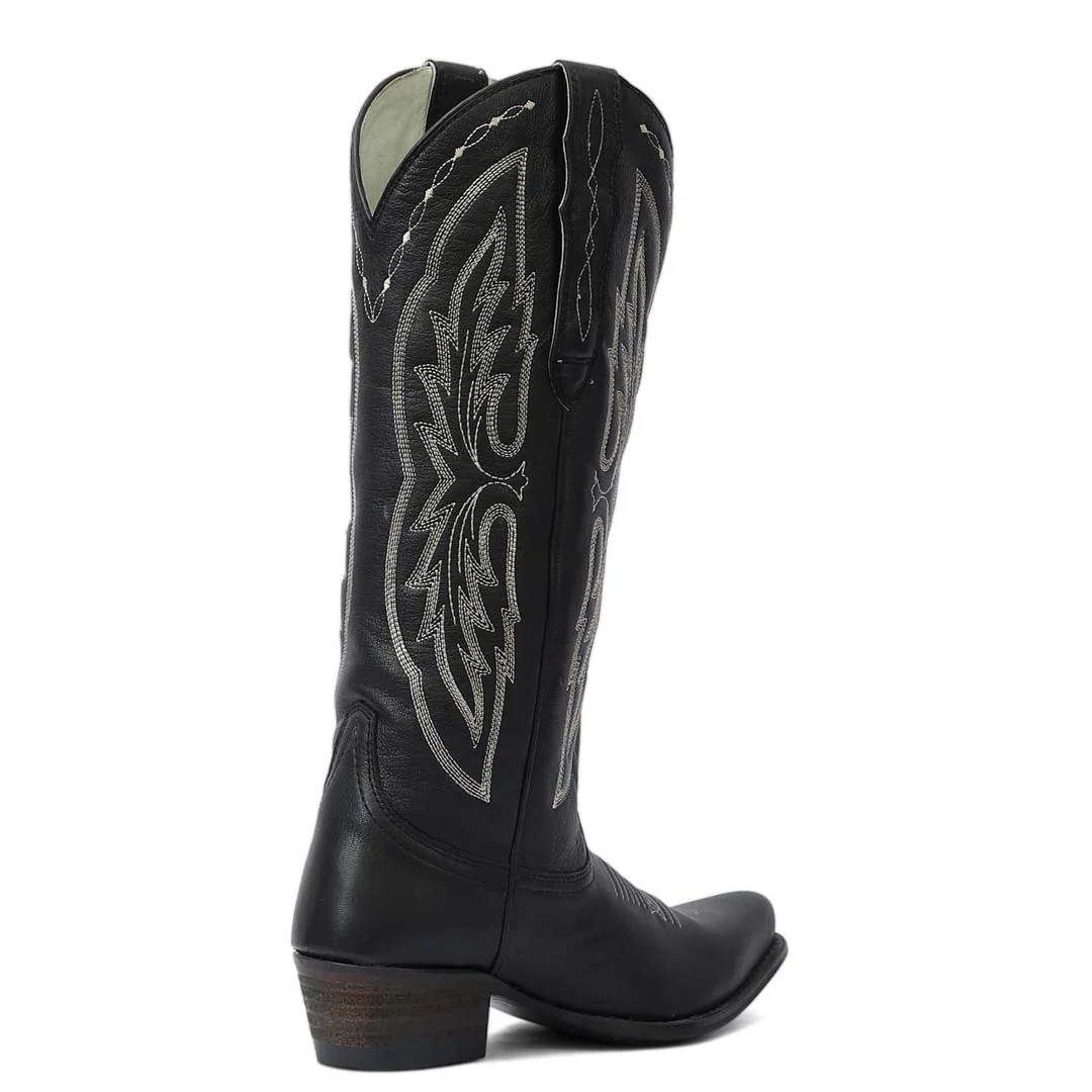 TuffRider Women Cody Embroidered Leather Snip Toe Western Boots - Image 4