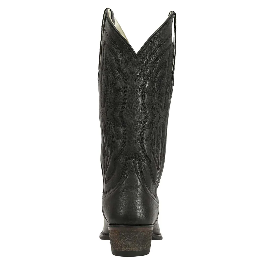 TuffRider Women Cowtown Mid Height Embroidered Leather Snip Toe Western Boots - Image 12