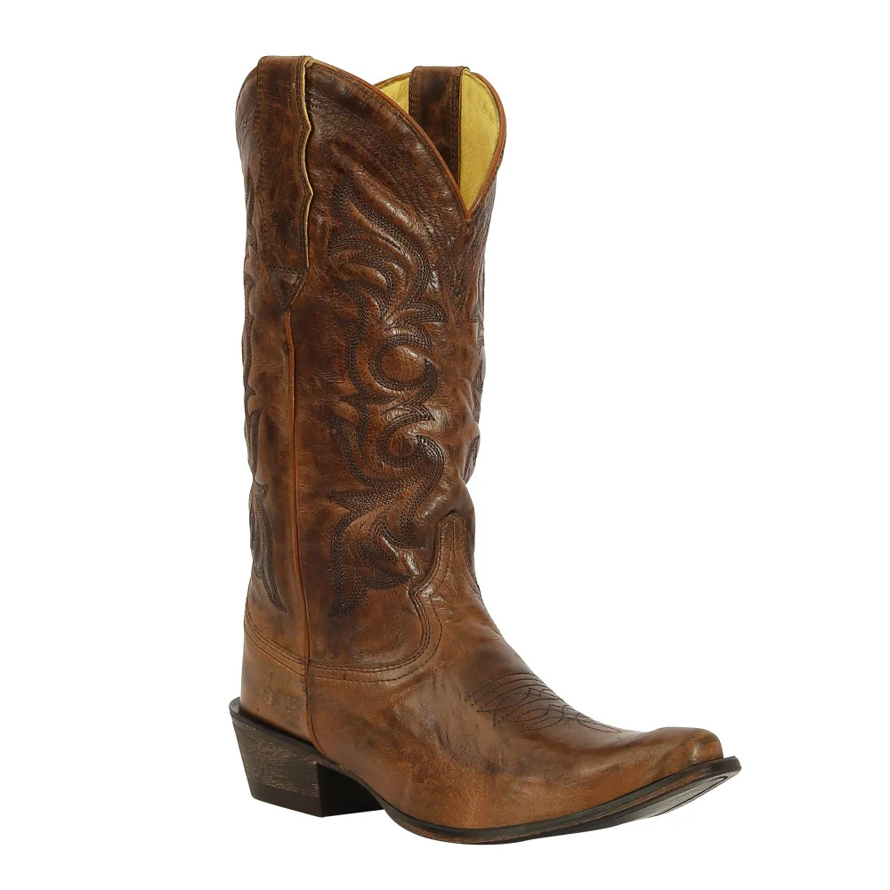 TuffRider Women Cowtown Mid Height Embroidered Leather Snip Toe Western Boots - Image 2