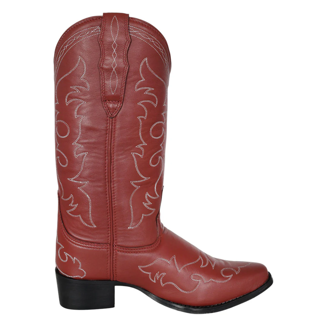 TuffRider Womens Snip Toe Paris Embroidered Western Boots - Image 12