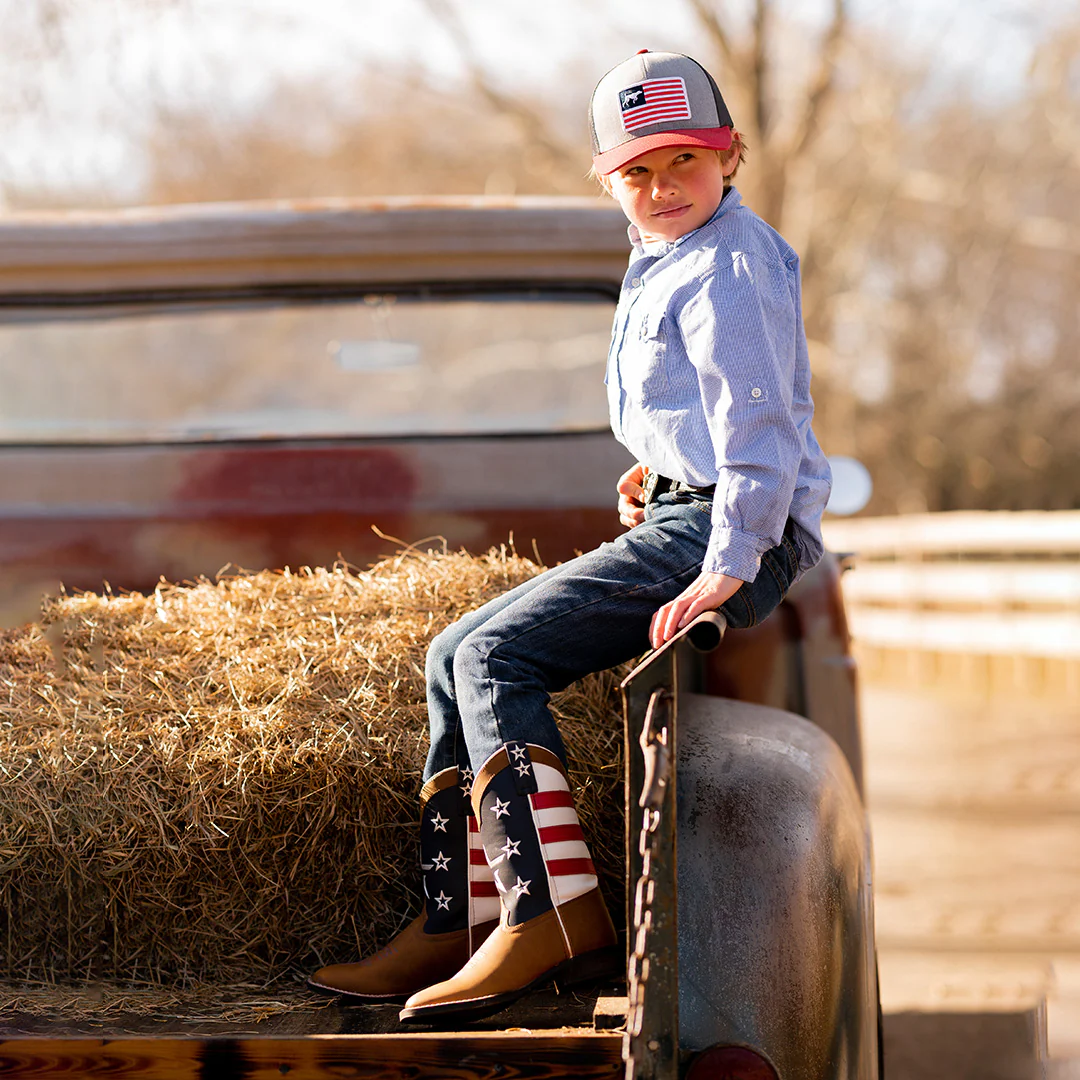 TuffRider Youth American Cowboy Western Boot - Image 3
