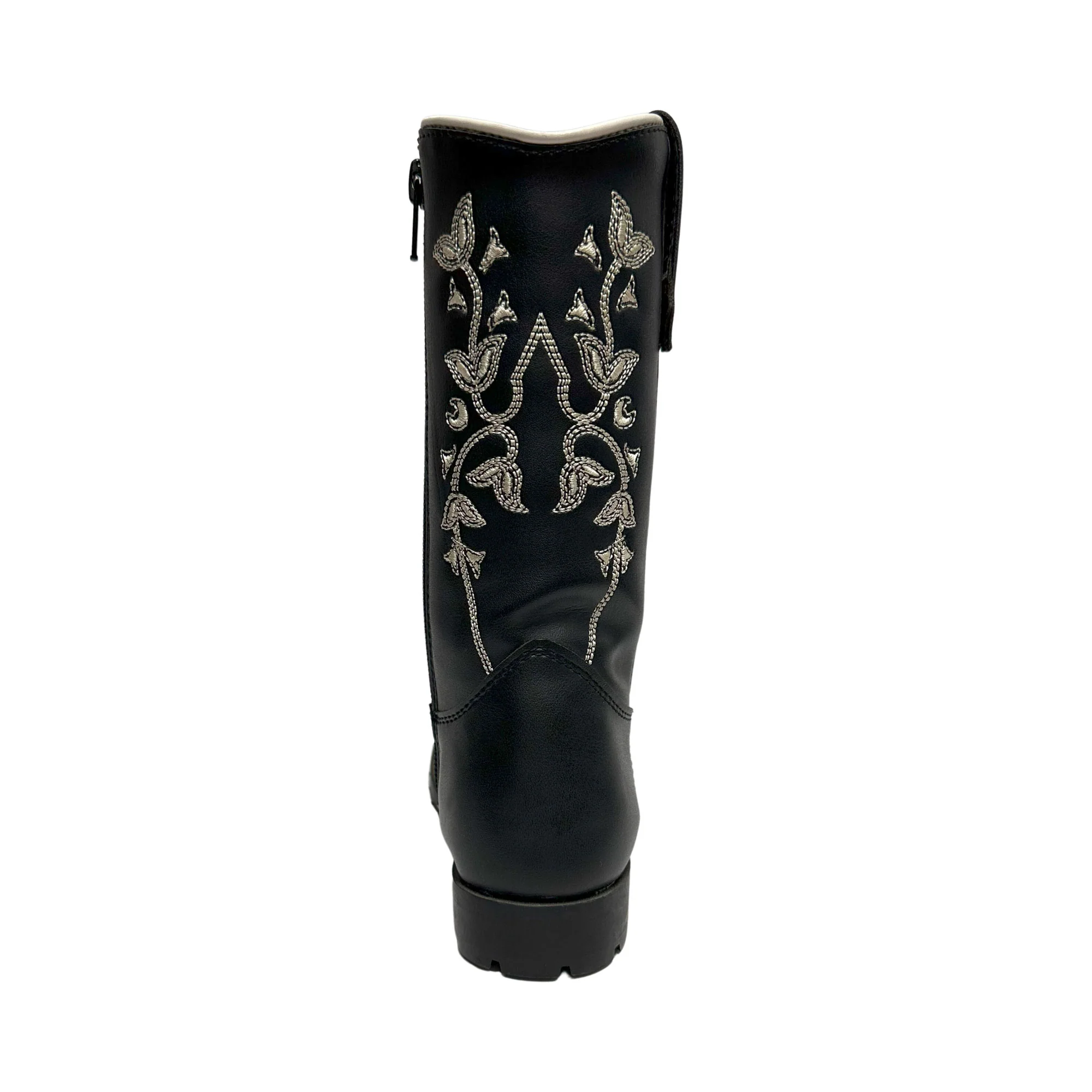 TuffRider Youth Black Floral Western Boot - Image 2