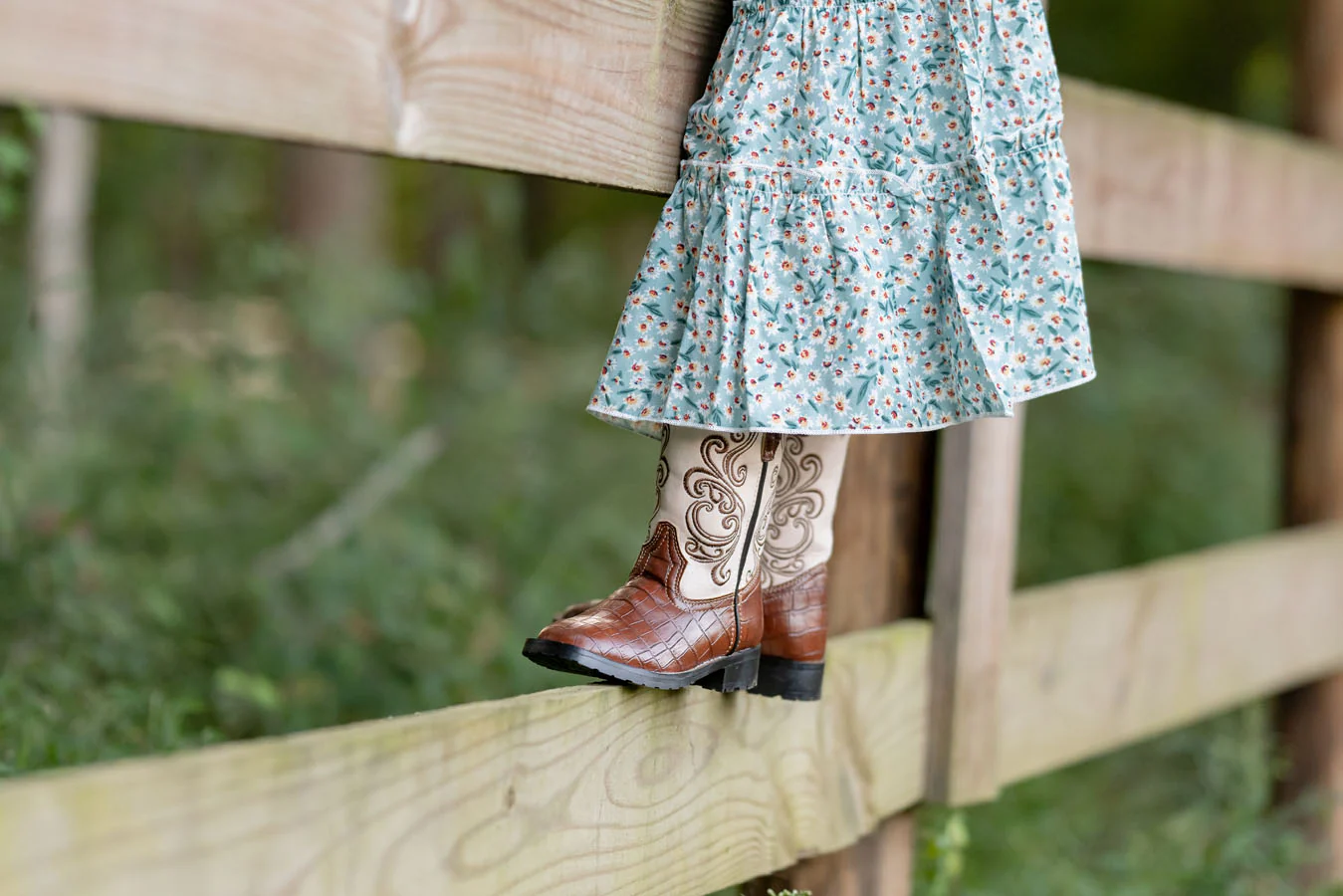 TuffRider Children's Shenandoah Rounded Toe Western Boot - Image 4