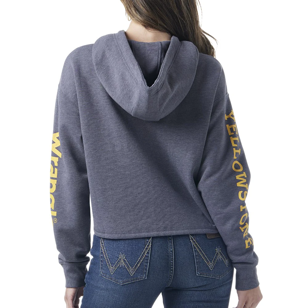 Yellowstone by Wrangler Ladies Dutton Ranch Cropped Sweatshirt - Image 7