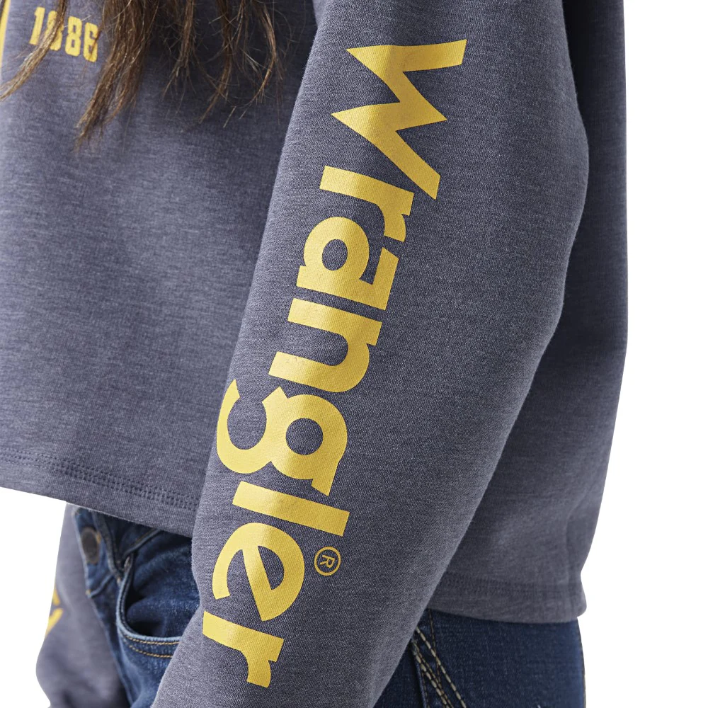 Yellowstone by Wrangler Ladies Dutton Ranch Cropped Sweatshirt - Image 9